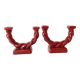 Pair of double ceramic candlesticks, 1950s