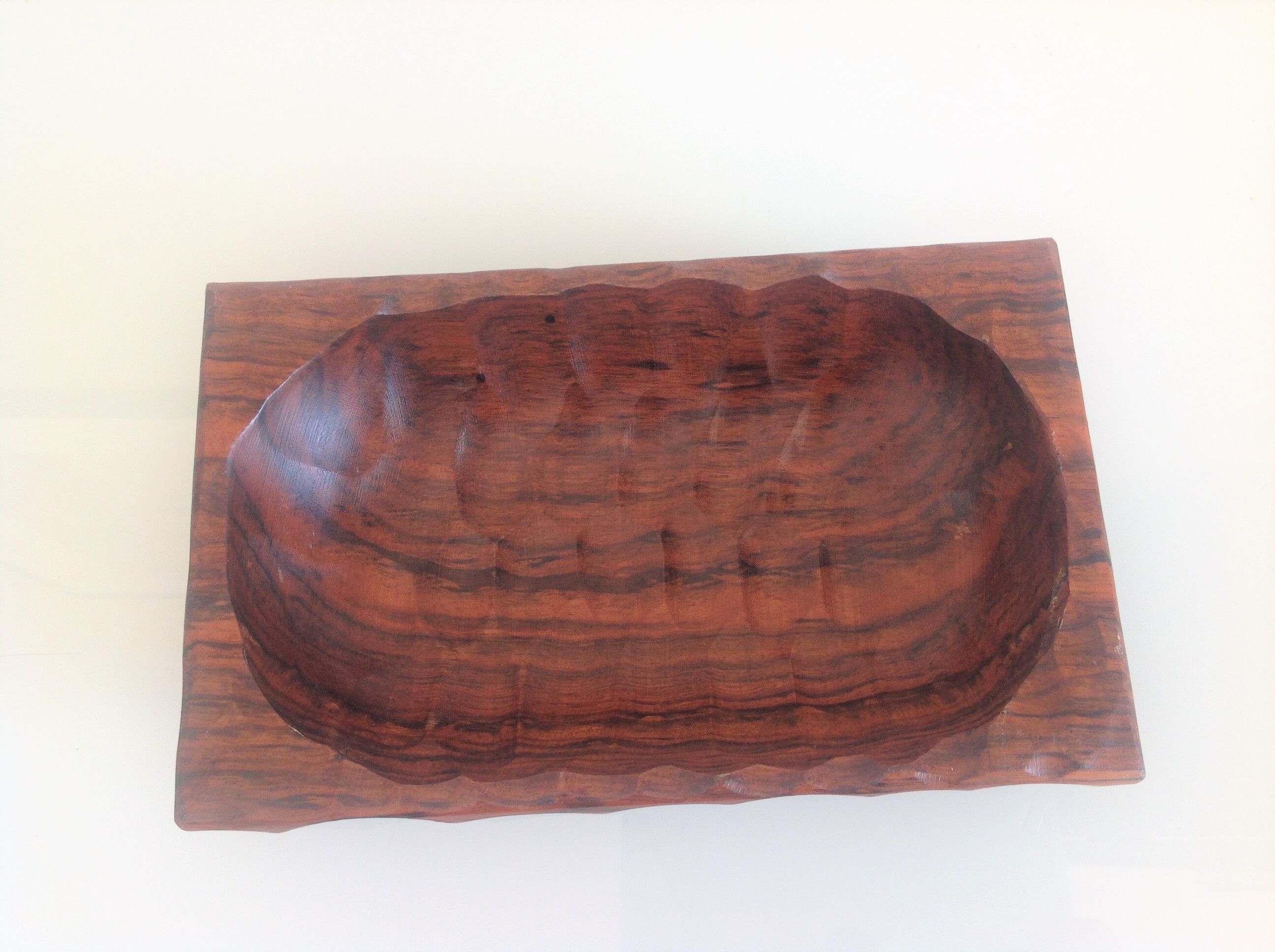 Empty pocket structured wooden Scandinavian style / vintage 60s-70s
