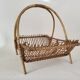 Basket newspaper holder rattan magazines