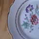 4 flat plates vintage floral pattern Luneville Badonviller
