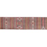 Vintage Turkish rug from Oushak, handwoven 75x353 cm