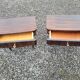 Pair of vintage rosewood bedside tables