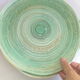 Lot de 7 assiettes Niderviller faïence vert céladon