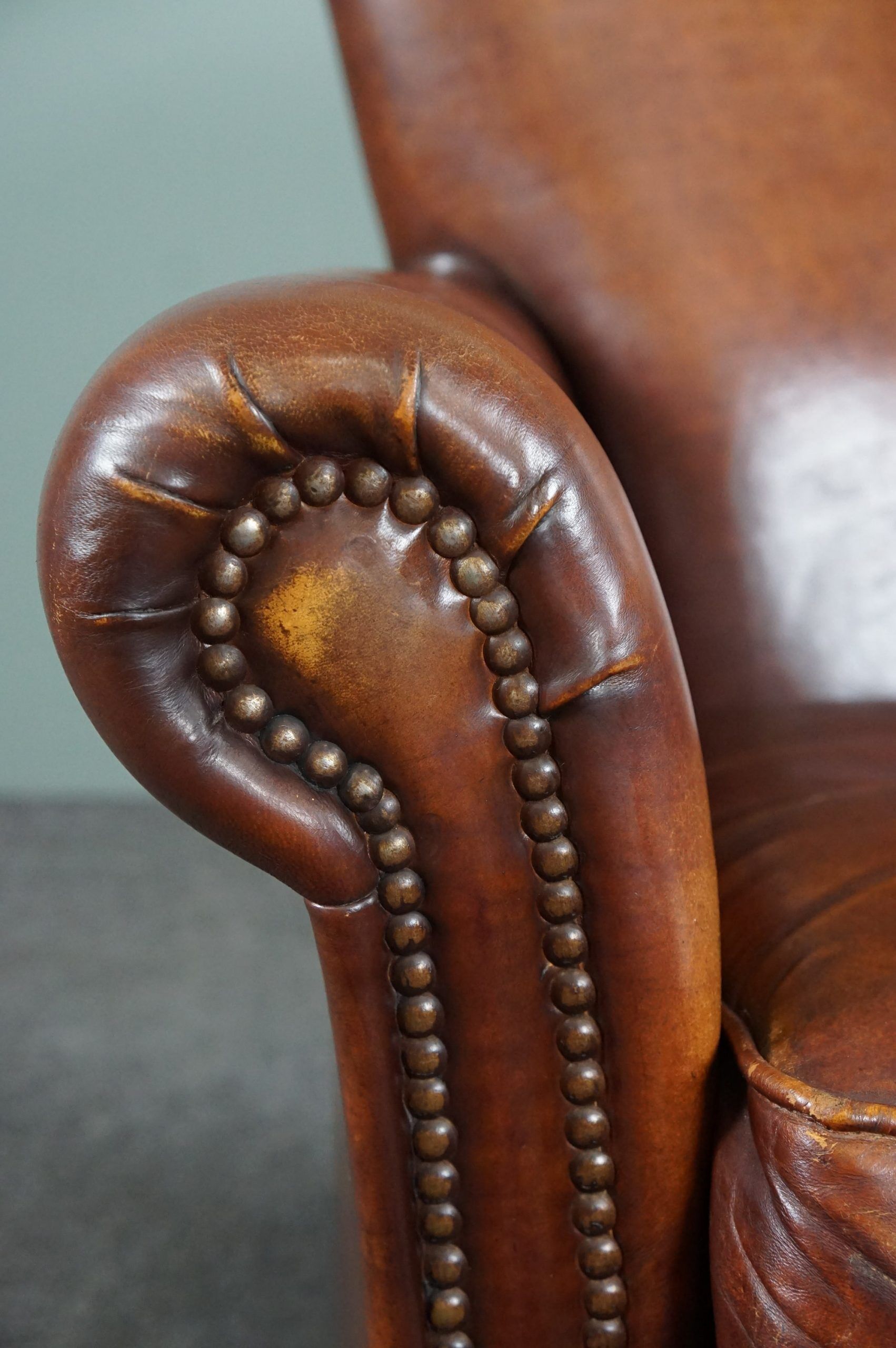 Sheepskin armchair