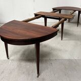 Louis XVI style bandeau table with 6 XIX century tapered legs.