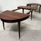 Louis XVI style bandeau table with 6 XIX century tapered legs.