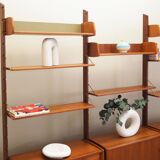 Teak system bookcase, Norwegian design, 1960s, production: Blindheim Mobelf