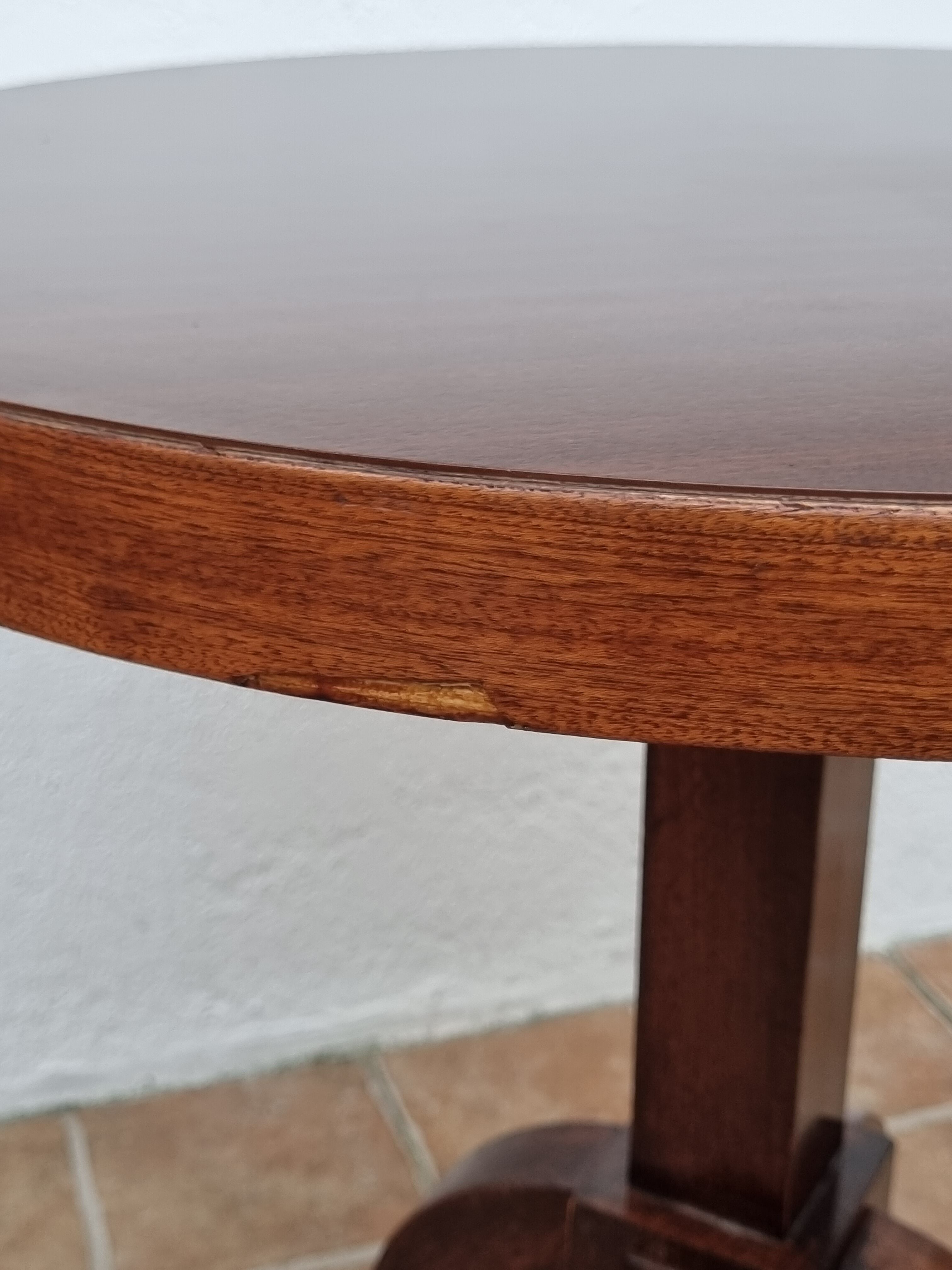 Side table in wood and brass empire style