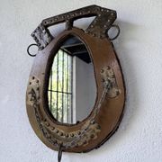 Brutalist handcrafted mirror "horse"