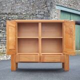 Solid wood sideboard from Regain, wooden storage unit with 2 doors and 2 drawers, living room furniture