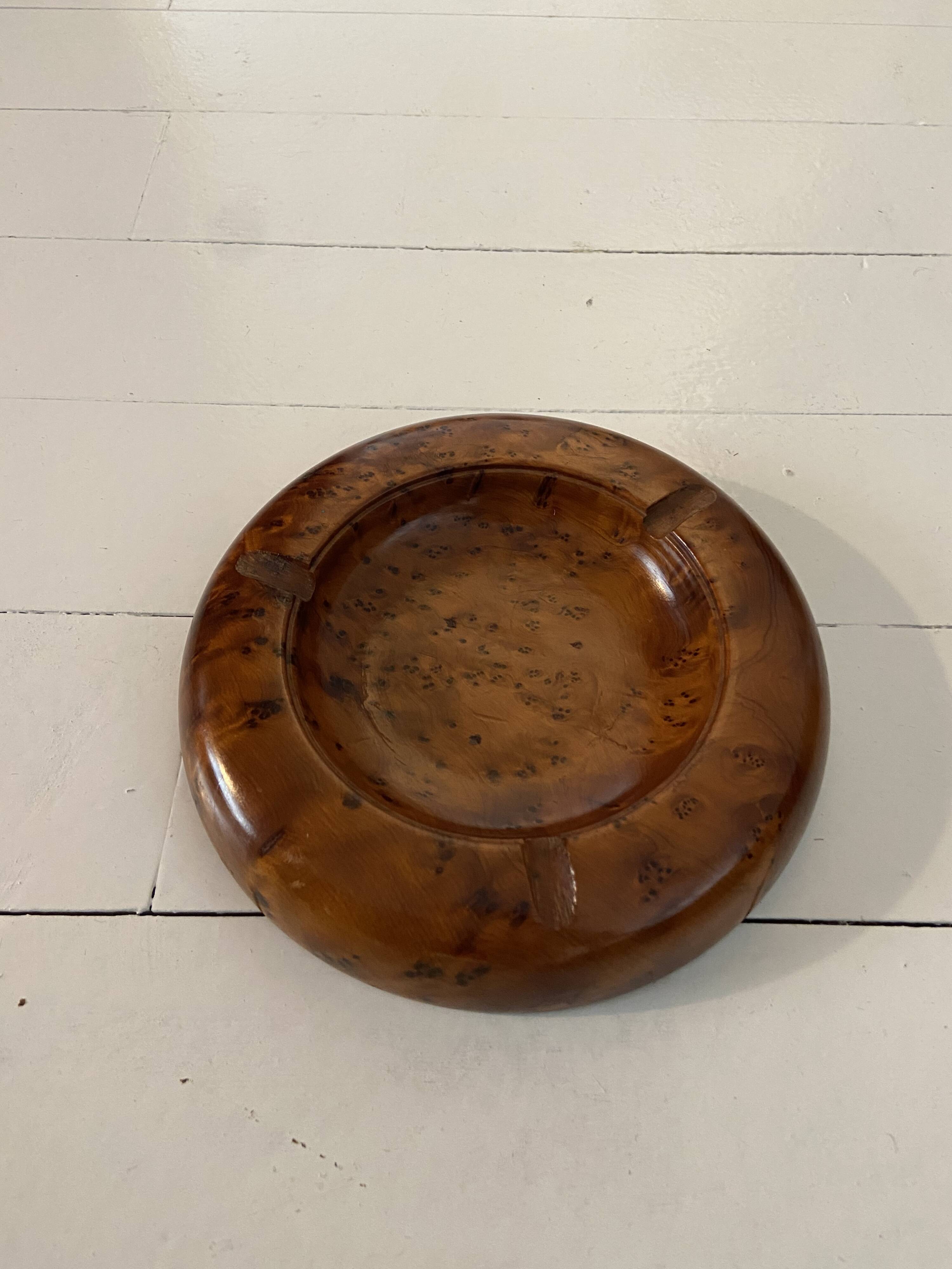 elm burl ashtray