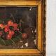 Huile sur toile nature morte aux cerises 19eme