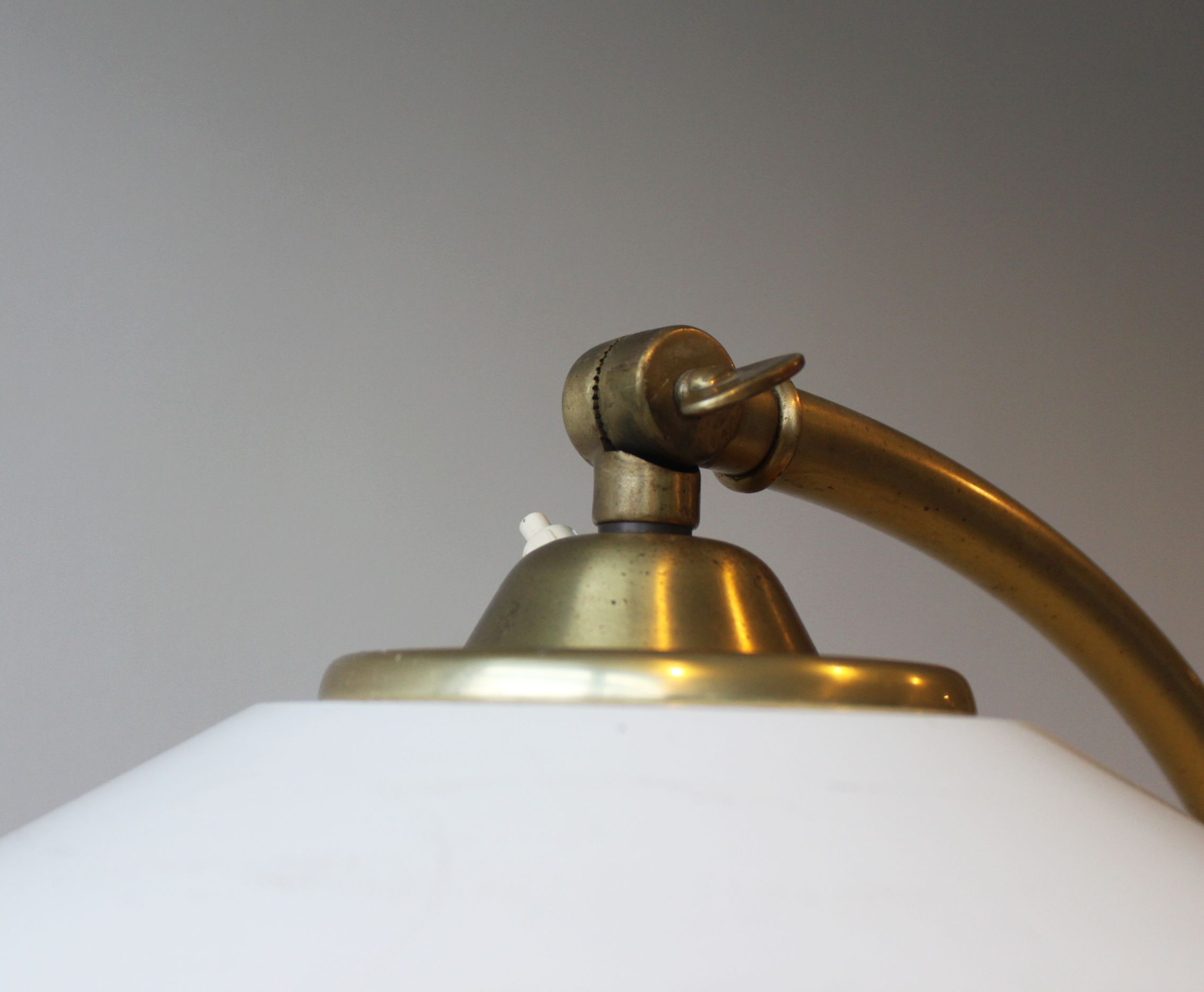 Floor lamp with shelf by Kaiser, Germany, 60's.