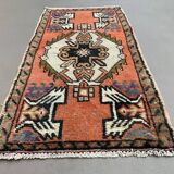 Petit tapis turc vintage 96x51 cm, short runner, tribal, shabby, mini tapis