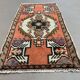 Small vintage turkish rug 96x51 cm, short runner, tribal, shabby, mini carpet