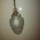 Art Deco chandelier in molded blown glass