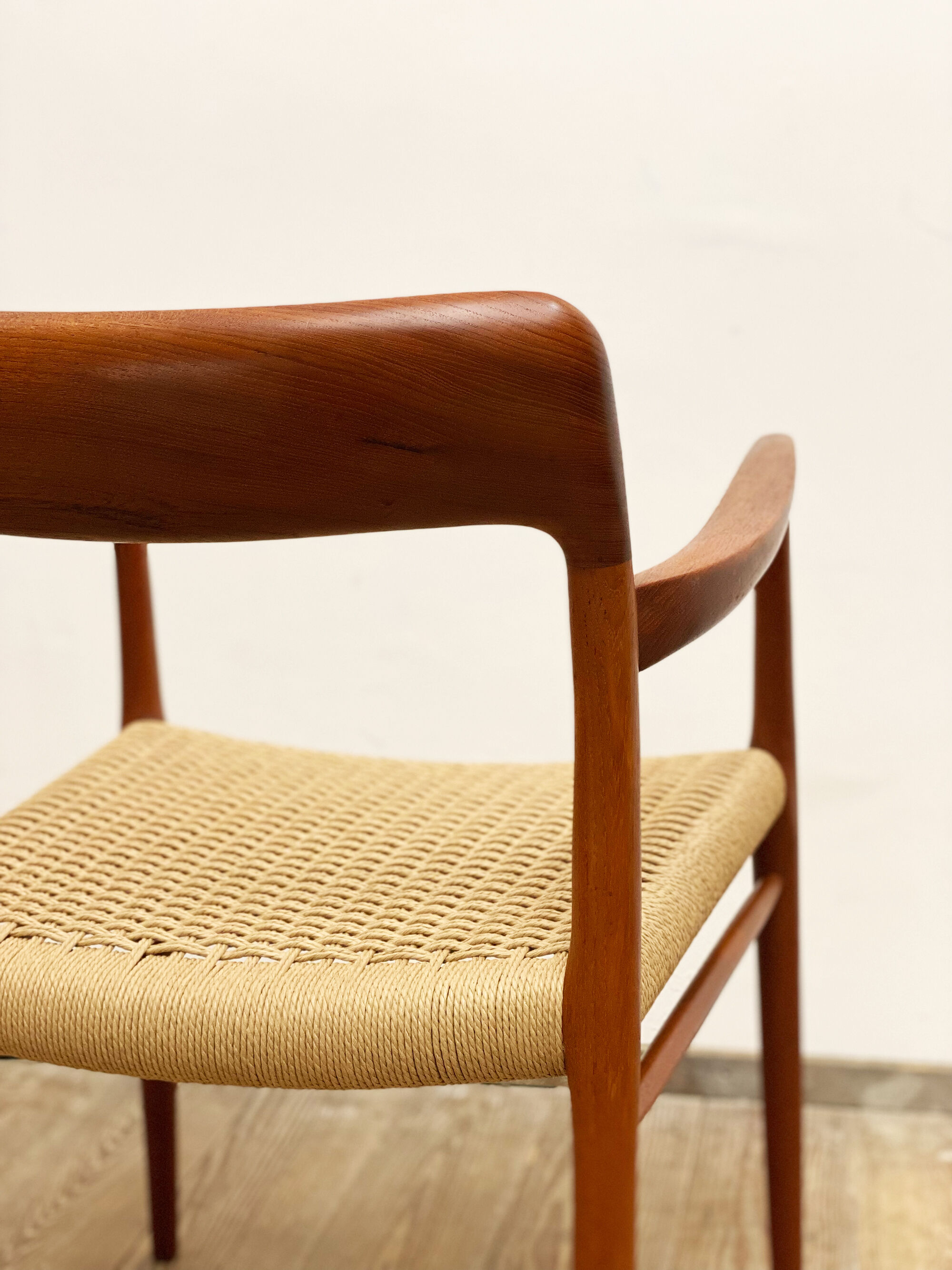 Mid century teak armrest chair by Niels O. Møller for J.L. Moller, Model 56, Denmark, 1950s