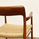 Mid century teak armrest chair by Niels O. Møller for J.L. Moller, Model 56, Denmark, 1950s