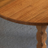 Extendable round dining table in oak, Denmark, 1970’s