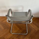 MG5 Grassi style chrome armchair