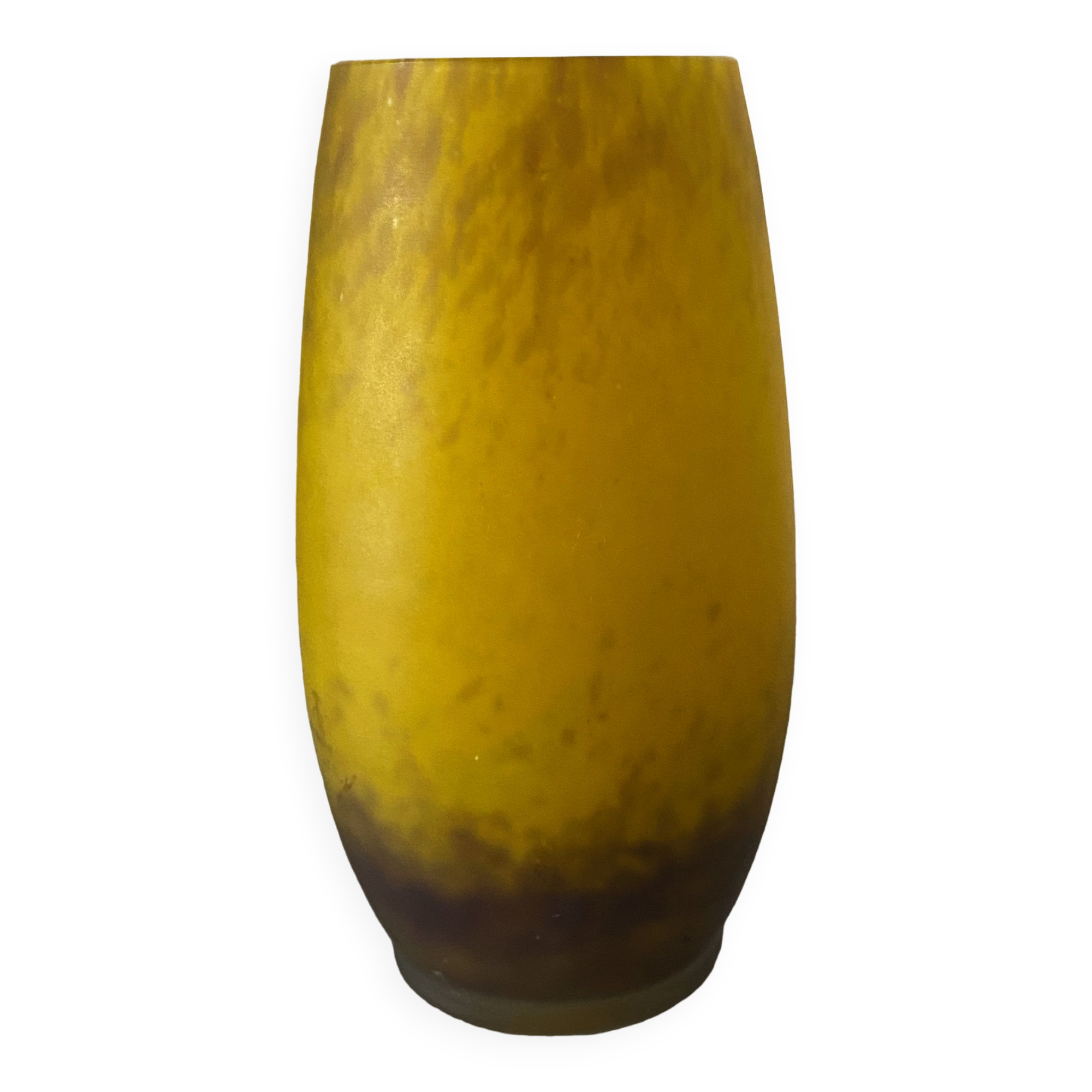 Vase in glass paste by Delatte