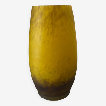 Vase in glass paste by Delatte
