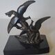 Pair of vintage paradise bird bookends