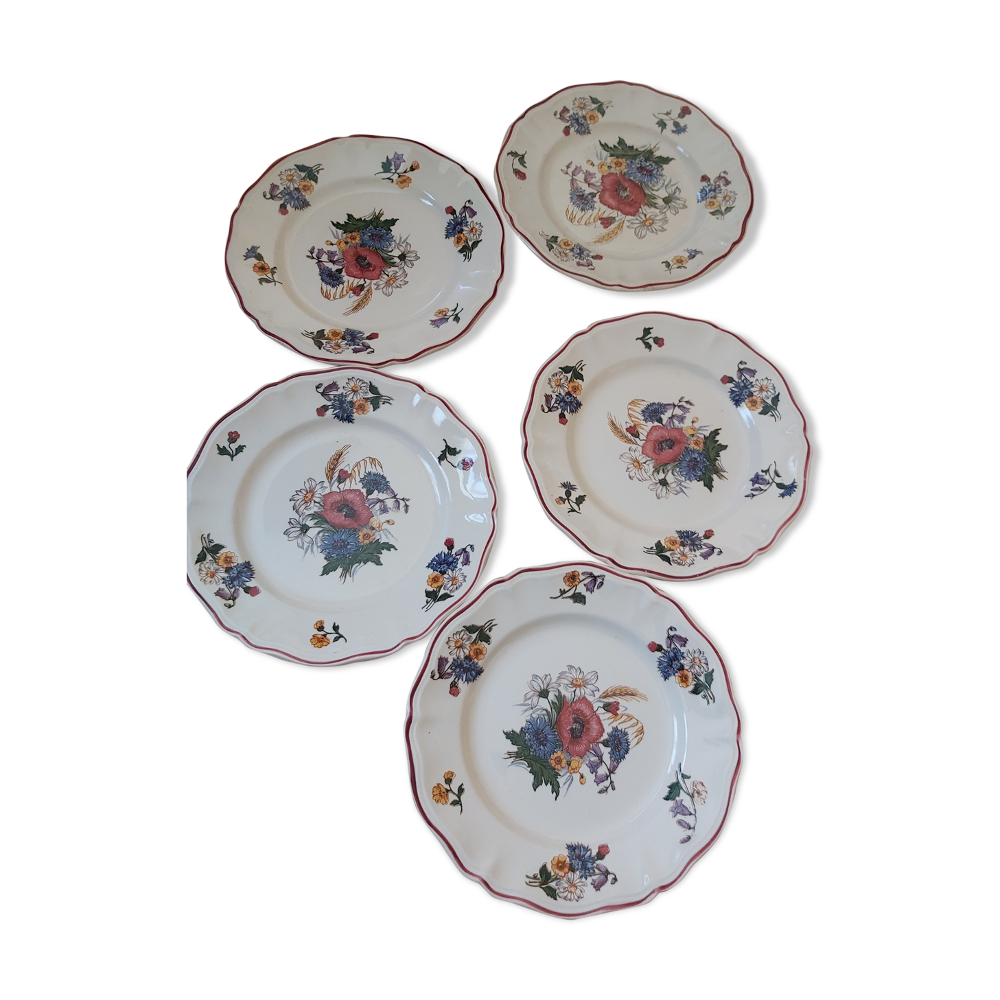 Assiettes alsaciennes creuses Agreste