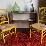 Duo of mulched Provencal chairs