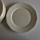 Set of 12 modernist ivory dinner plates in ironstone from 1940.