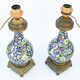 Pair of earthenware lamp legs in the taste of China