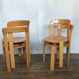Series of 4 chairs model 3300 designer Bruno Rey design Kusch - co 1970 vintage