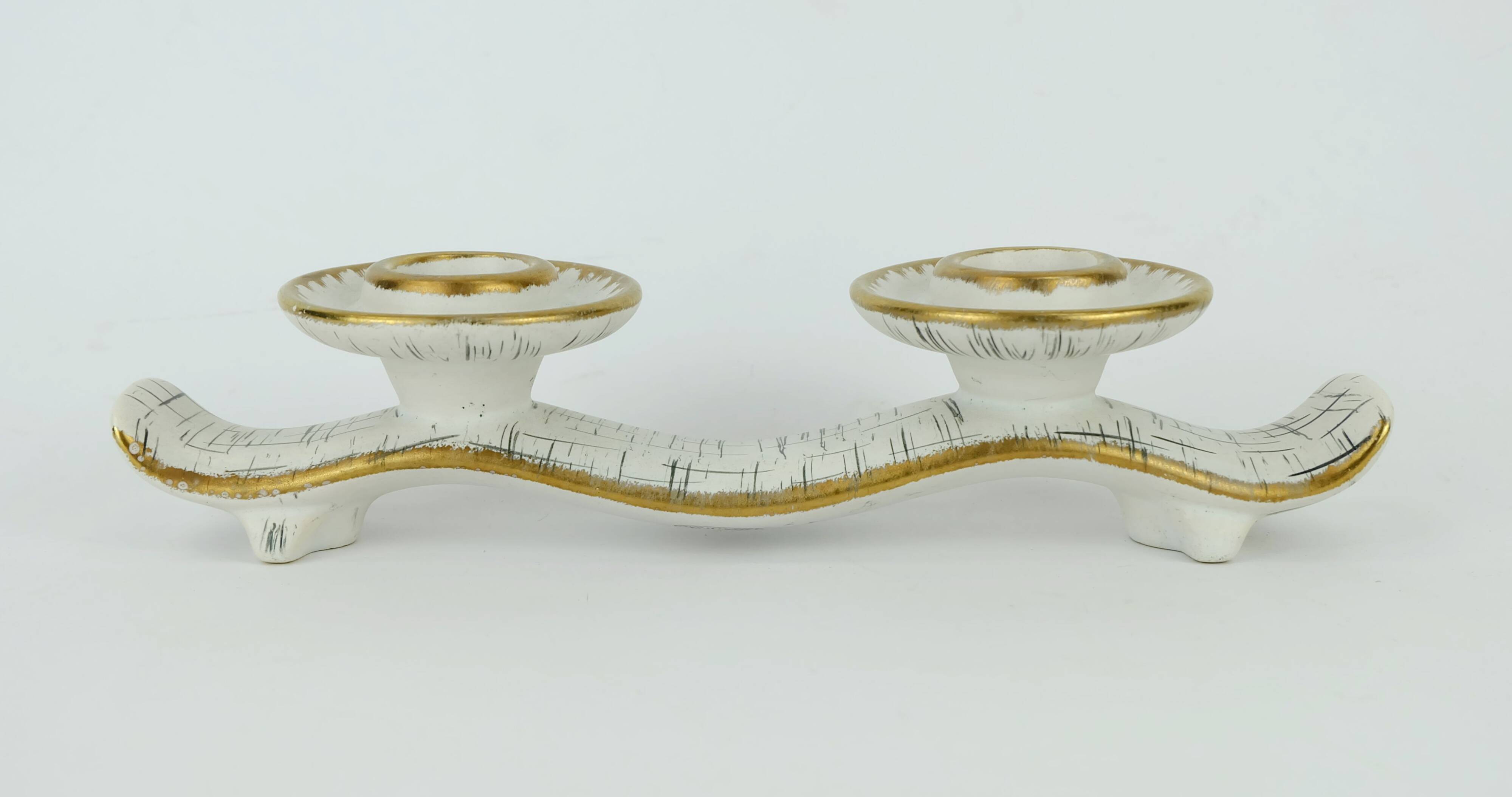 mid century ceramic CANDLE HOLDER u-keramik 1950s