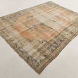 6x9 Old Antique Vintage Rug, 196x270Cm