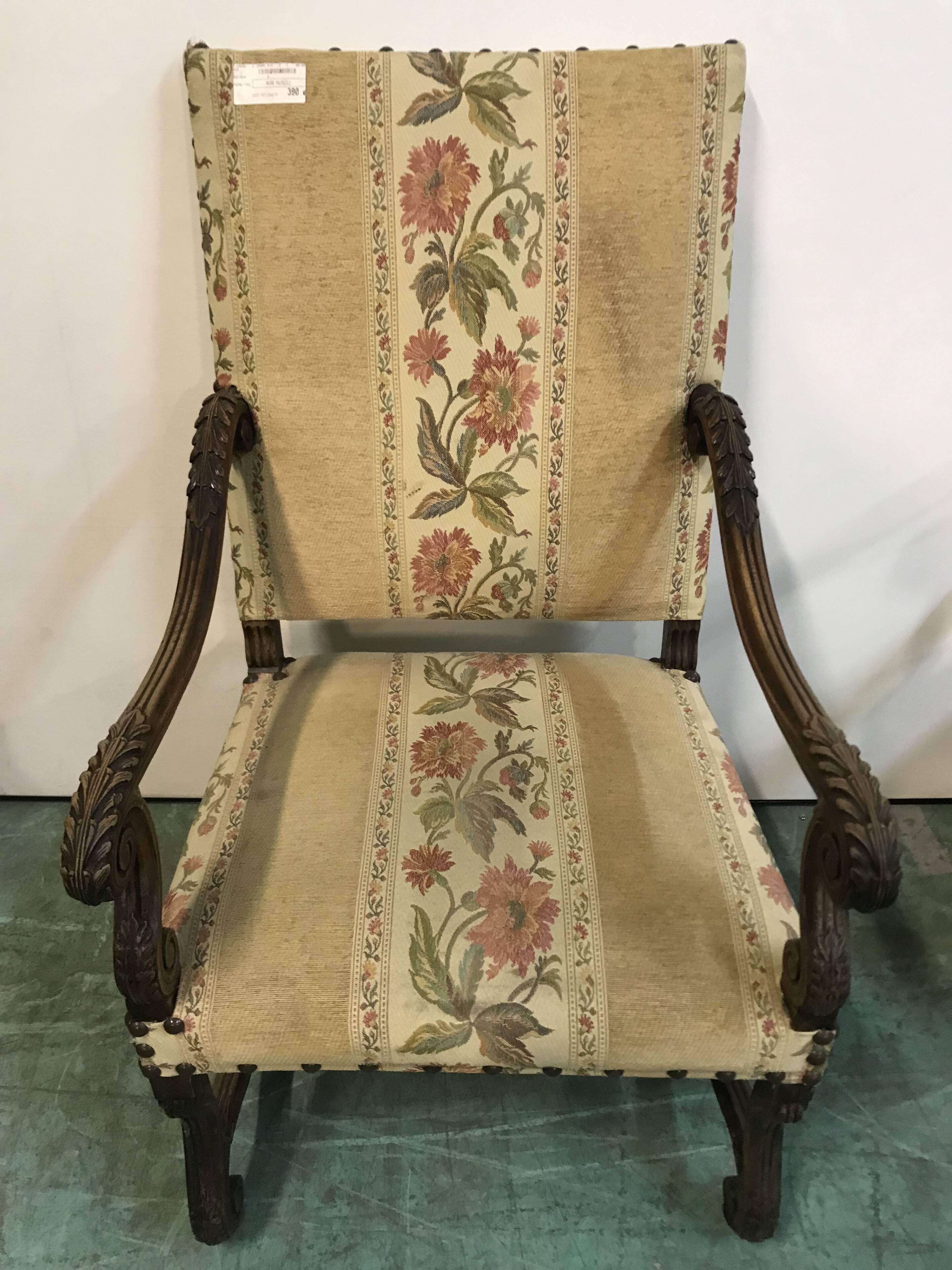 Fauteuil de style Louis XIII