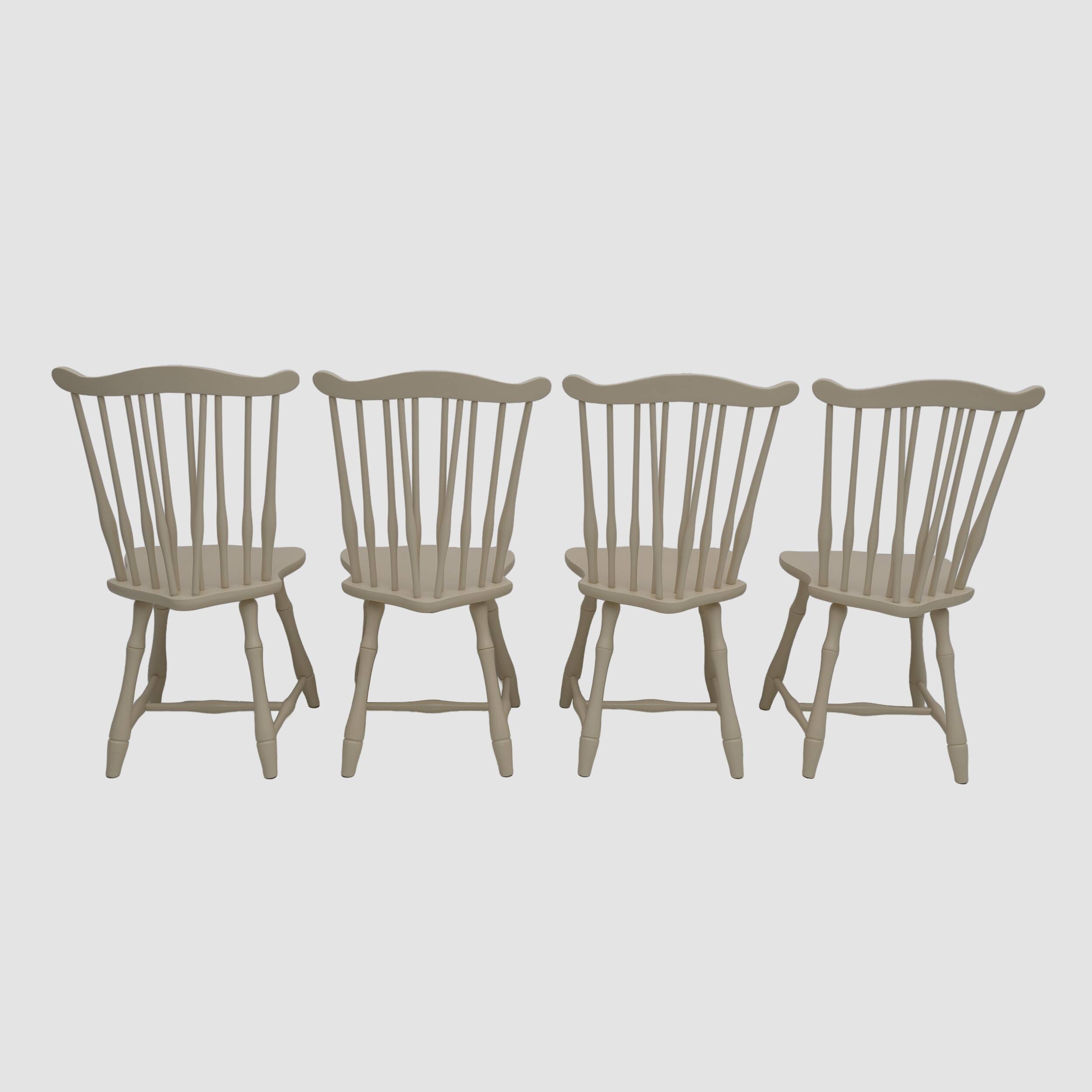 Four Mid-Century Modern Italian Lacquer Dining chairs by Pizzetti Roma, 60