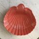 Large pink shell dish Made in Italy vintage