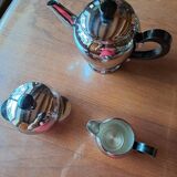 Service thé ou café en inox avec plateau