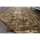 1970s Vintage Turkish Hand-Knotted Wool Cotton Brown Runner Rug 150x390