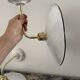 Pair of vintage wall lamps in enamelled sheet metal electrified to nine