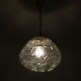 1970s pressed glass hanging lamp