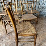 Cane bistro chairs