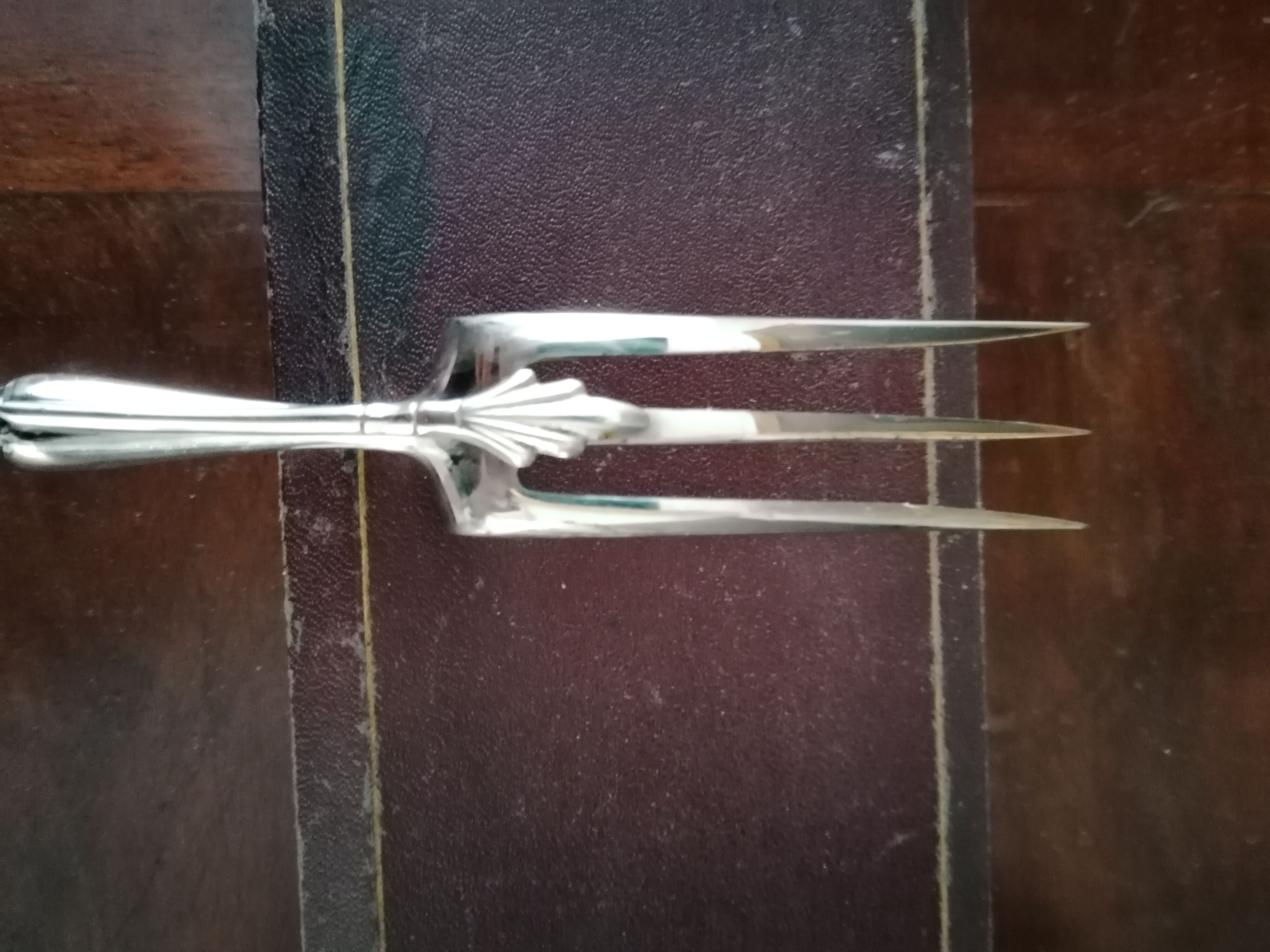 Ancien Couvert à Gigot Gabriel Gay Grenoble, Service Argent, Avec Coffret