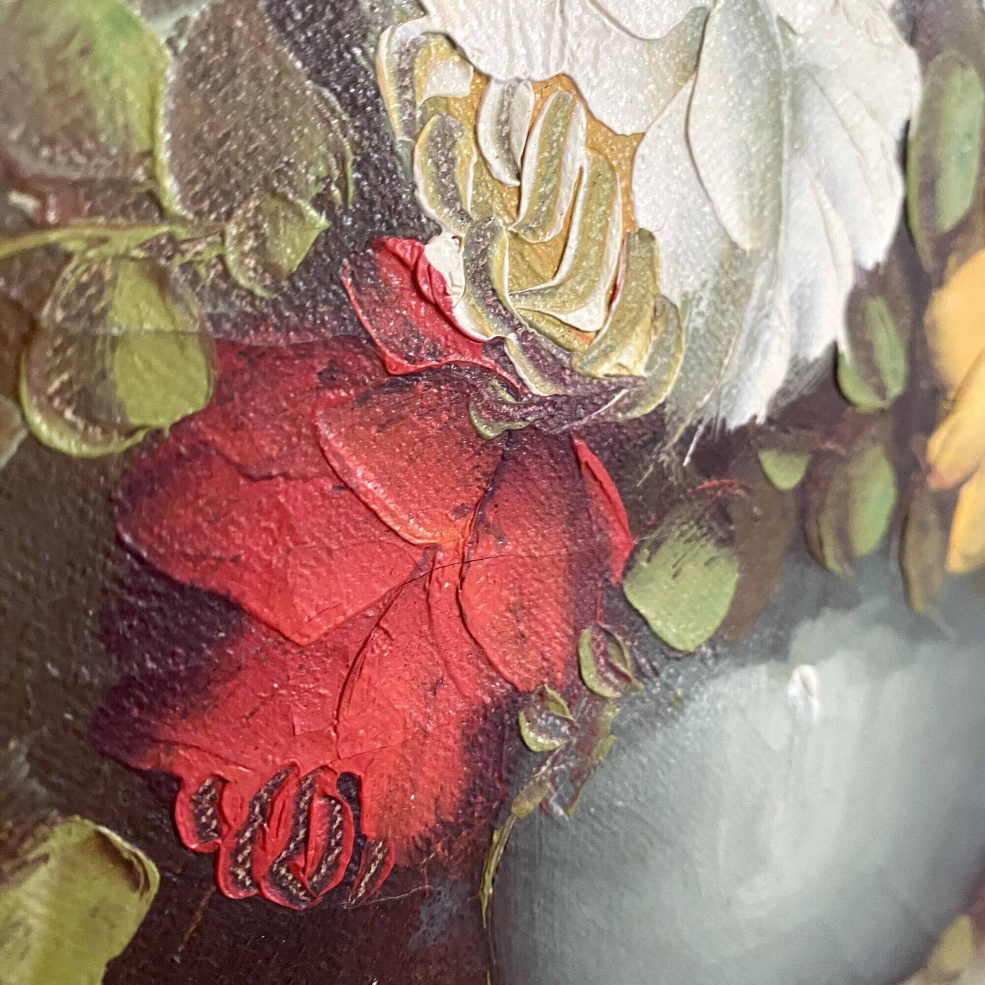 Painting on canvas still life, oil bouquet of flowers Copley