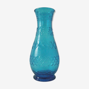 Vase en verre vintage des années 70