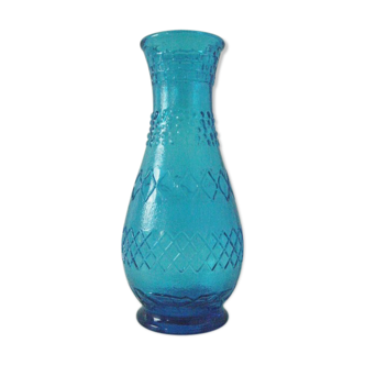 Vase en verre vintage des années 70