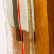 Glass and wood desk lamp by William Olivier