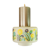 Suspension in opaline and vintage stainless steel