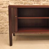 Vintage Scandinavian design sideboard with tambour doors