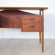 Teak desk by gunner nielsen for tibergaard, 1960